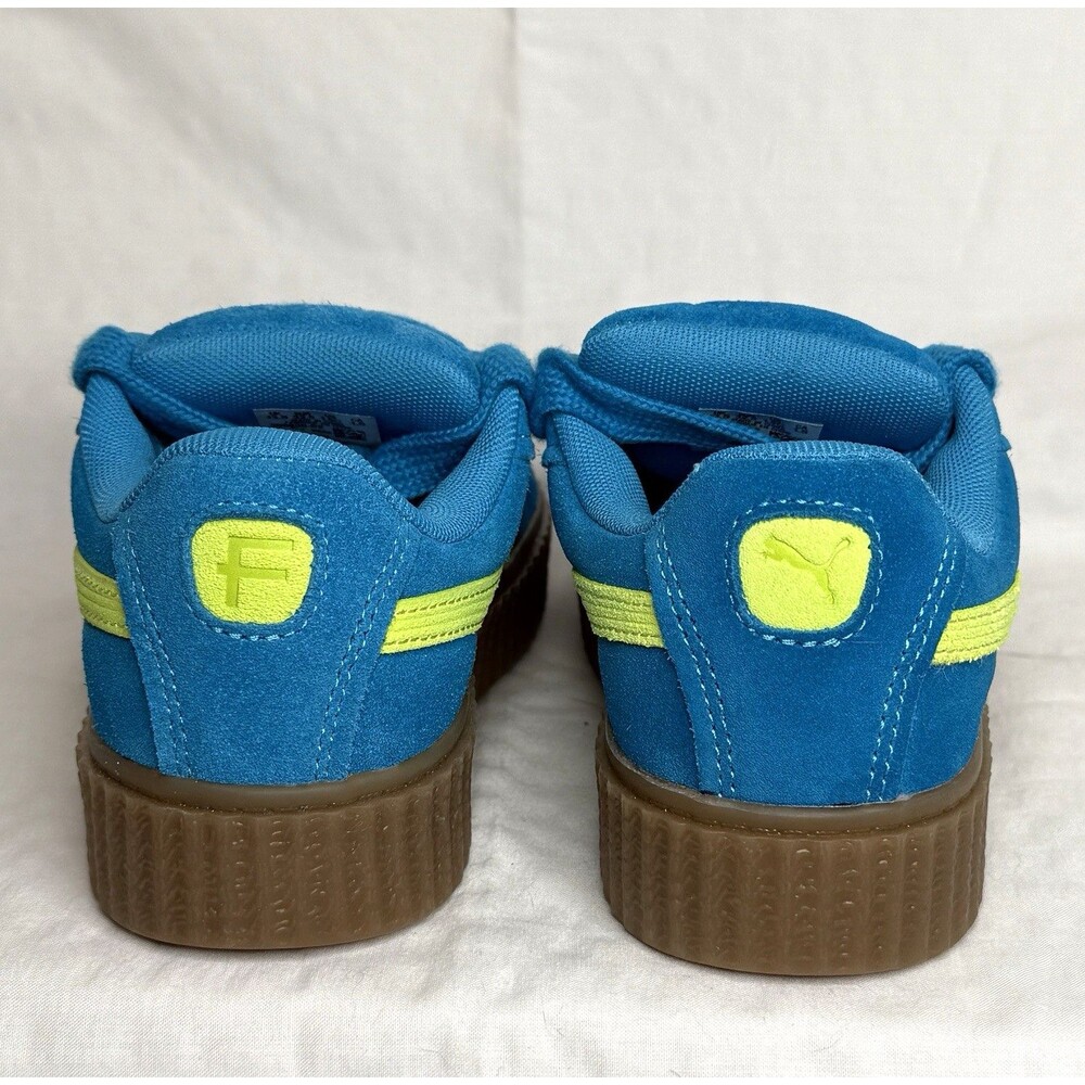 PUMA Fenty x Creeper Phatty Kids Sneakers Sz 1.5Y Blue Suede Casual Unisex Shoes - Picture 5 of 9